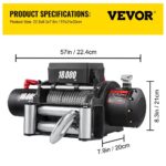 Treuil Électrique 12 V 8165 kg (18000 lb) avec Câble Acier 26 m et Télécommande – Image 5